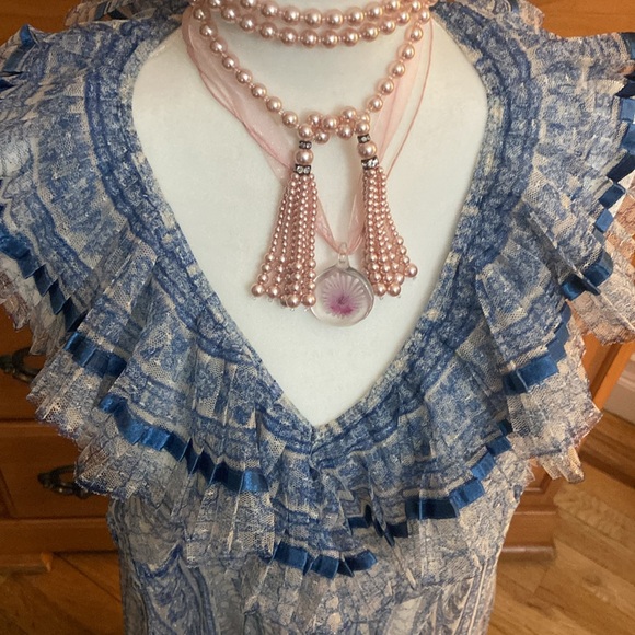 Free People Cover Up Dress Lace/Sheer S - Picture 5 of 6